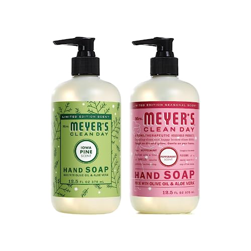 Image of Mrs. MEYER'S CLEAN DAY Hand Soap Variety (Iowa Pine + Peppermint)