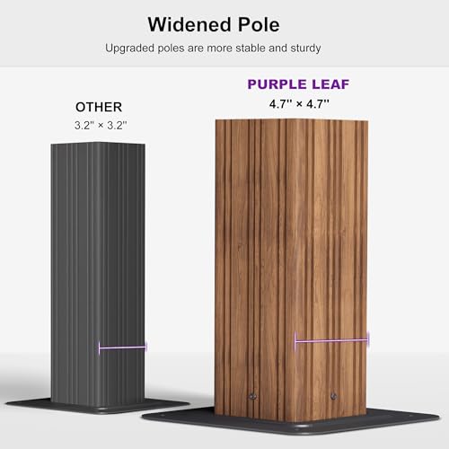 PURPLE LEAF 12' X 16' Outdoor Hardtop Gazebo for Patio Galvanized Steel Double Roof Permanent Canopy Aluminum Frame Pavilion Gazebo with Netting - Image 4