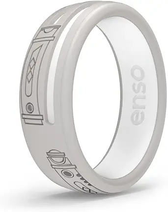 Enso Rings Star Wars Lightsaber Collection - Dualtone Silicone Ring - Etched Design - Comfortable, Breathable, and Safe