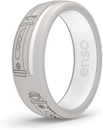 Enso Rings Star Wars Lightsaber Collection - Dualtone Silicone Ring - Etched Design - Comfortable, Breathable, and Safe