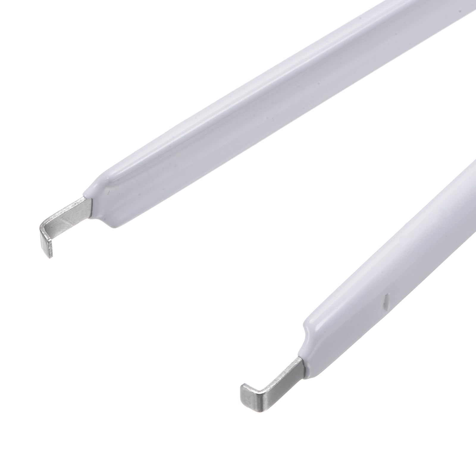 QUARKZMAN Estrattore di Trucioli Ic Puller in Acciaio Inossidabile con Impugnatura Isolata in Vinile Bianco, 2pz