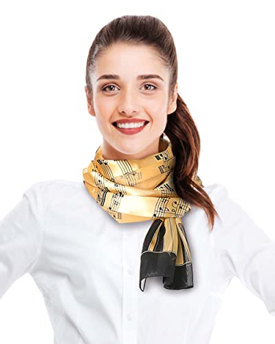 CBC Crown Women's Fashion Music Note Scarf (Various Patterns, Colors)3