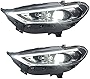 2PCS LED Headlight Assemblies For Ford Fusion 2017-2019 Dynamic Turn Signal Light LED Daytime Running Light With Bulbs