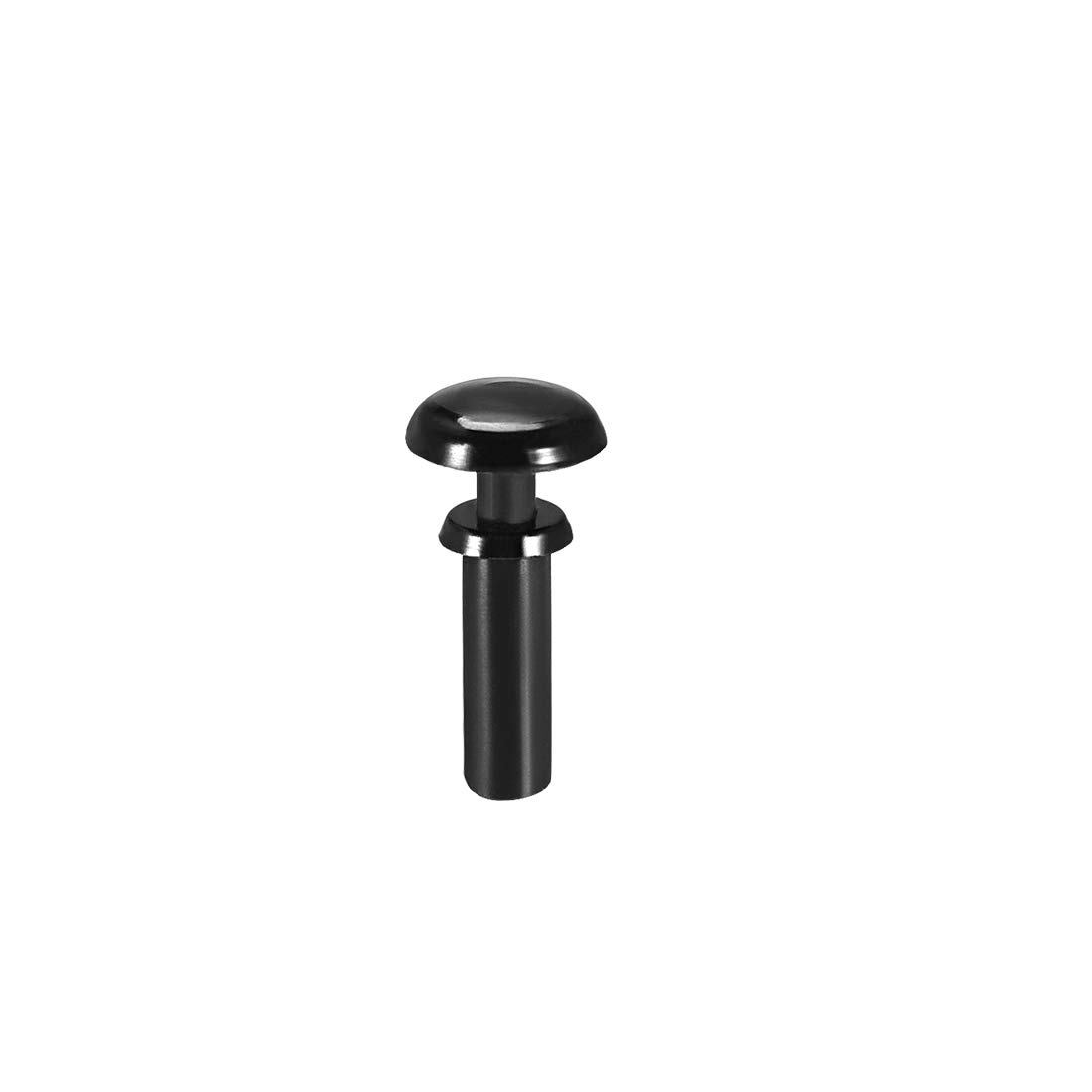 uxcell Push Clip Rivet 2mm x 5.6mm PCB Circuit Panel Nylon Fastener Black 100 Pcs — image 1