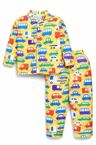 Image of Boys Cotton Night Suit - Soft & Comfortable Sleepwear Set|Kids Boys Printed Cotton Night Suit - Summer Nightwear