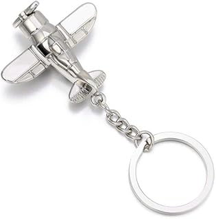 3D Airplane Model Keychain Key Ring Creative Aircraft Keyfob Birthday Christmas Gifts
