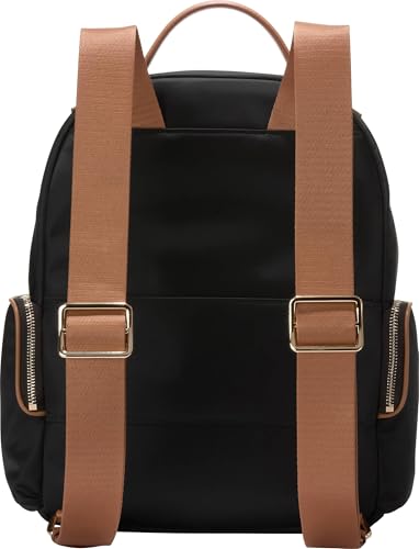 Cole Haan Delancey Nylon Backpack, Black/CH GOLDN HON3