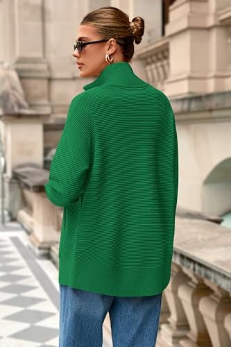 Image of PRETTYGARDEN Womens Long Sleeve Zip Up Ribbed Cardigan Sweaters