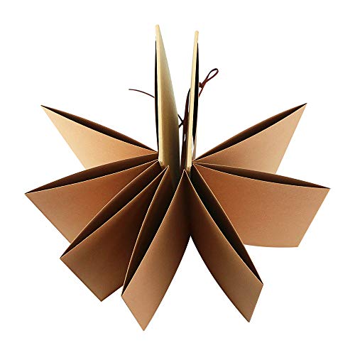 Twdrer 2 Pack Hardcover Photo Albums Diy Scrapbook Albums,Stretchable Folding Kraft Paper Photos Collection For Wedding Anniversary Valentines Day Student Graduation Gift(6" X 8") #TOP3