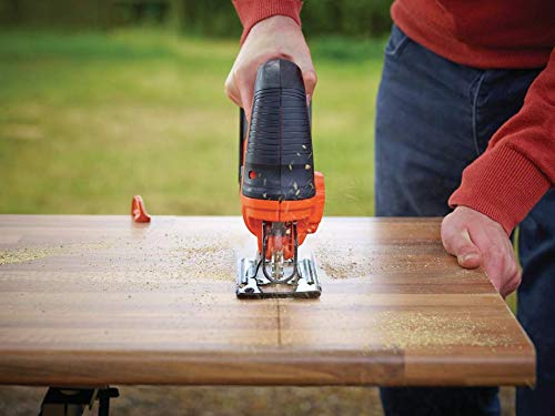Black + Decker BDCJS18E1-QW decoupeerzaag 18V-2,5AH 1 batterij 1 lemmet voor hout, zwart/oranje - Afbeelding 6