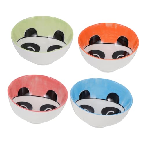 Cabilock Set Di 4 Ciotole in Ceramica Per Riso Per Insalata E Noodles Realizzate Artigianalmente E Facili Da Pulire