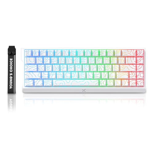 ZMX Teclado para jogos MCHOSE ACE 68 com interruptor magnético RGB