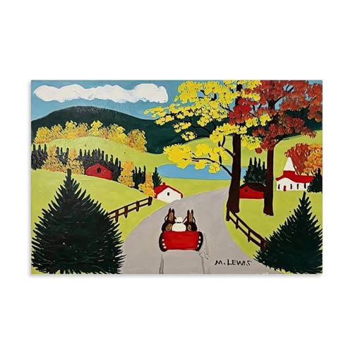 Póster de Maud Lewis de 40x60 cm para dar vida y color a paredes blancas