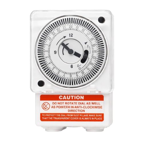 24 Hour Mechanical Timer Switch 220V AC | Analog Time Switch with Manual Override | Auto ON Off Timer for Lights, Pump, Heater, Aquarium & Home Appliances-image-31
