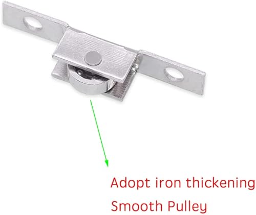 Miniatura 4 de 16 ruedas de metal de un solo rodillo para ventana deslizante, polea de ventana de eje de puerta corredera, conjunto de rodillo tándem de ventana
