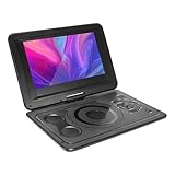 1 Questo lettore DVD portatile da 10,1 pollici è caratterizzato da un design leggero, pesa solo 1,5 kg, il che lo rende facile da trasportare a casa o in auto for l'intrattenimento video in movimento