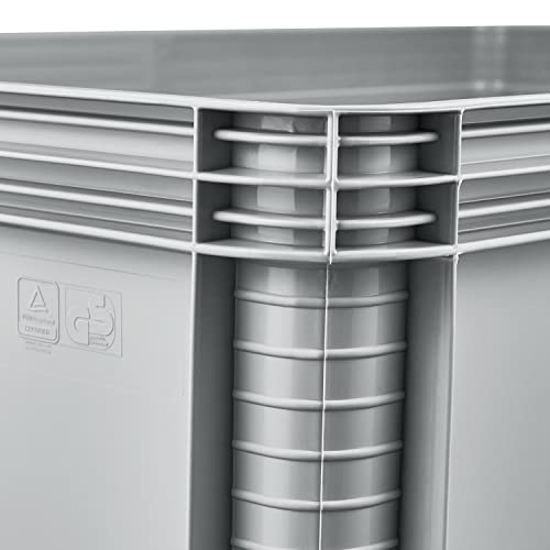 keeeper Transportbox, Stapelbar, Polypropylen, 64 l, Robert, Nordic Grey