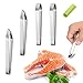 Produktbild AMZ xianzhanEU 4 STK Grätenpinzette,Fischgrätenzange Edelstahl,Professionelle Grätenzange für Entfernen Fisch Knochen,mit 1 × Silikon Knoblauchschäler