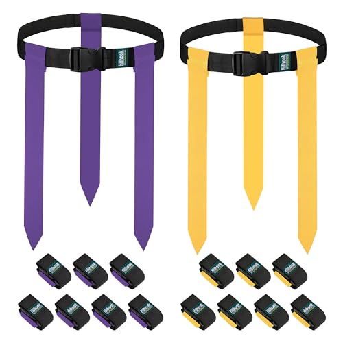 Flag Football Belts 14-Player Set with 42 Flags