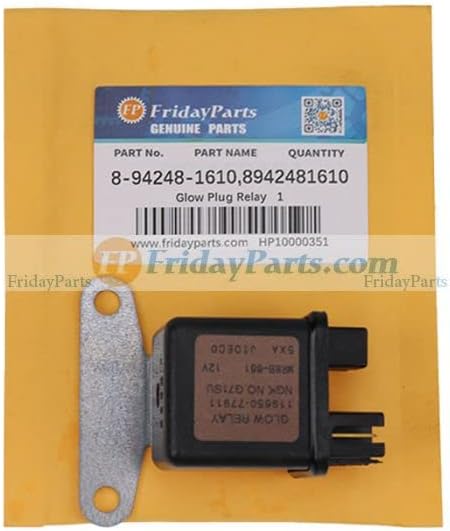 Generic 12V Glow Plug Relay 894248-1610 For Komatsu Doosan SOLAR 030 030PLUS 035 55