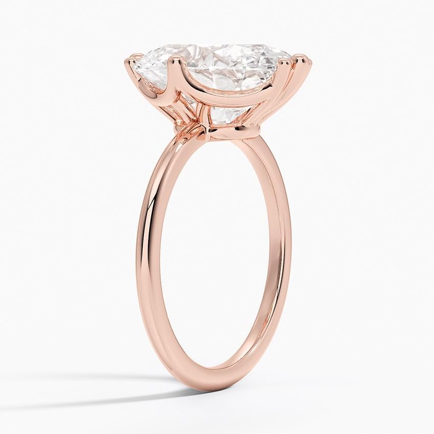 1-5 Ct Oval Moissanite Engagement Ring 10k 14k 18k Gold & 925 Sterling Silver Solitaire Wedding Ring, 925 Sterling Silver with Ideal Birthday Gift for Women Chrisrmas Gift4