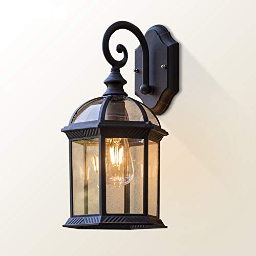 Lumière murale jardin, lampe extérieure rétro imperméable pour escalier