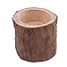 RDEXP Natural Pine Wooden Candle Holder Inner Dia 1.57in Depth 0.59in Handmade Candlesticks for Home Decoration Set of 4