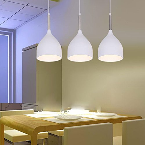Salle à manger suspension 3 lumières pour éclairage de table