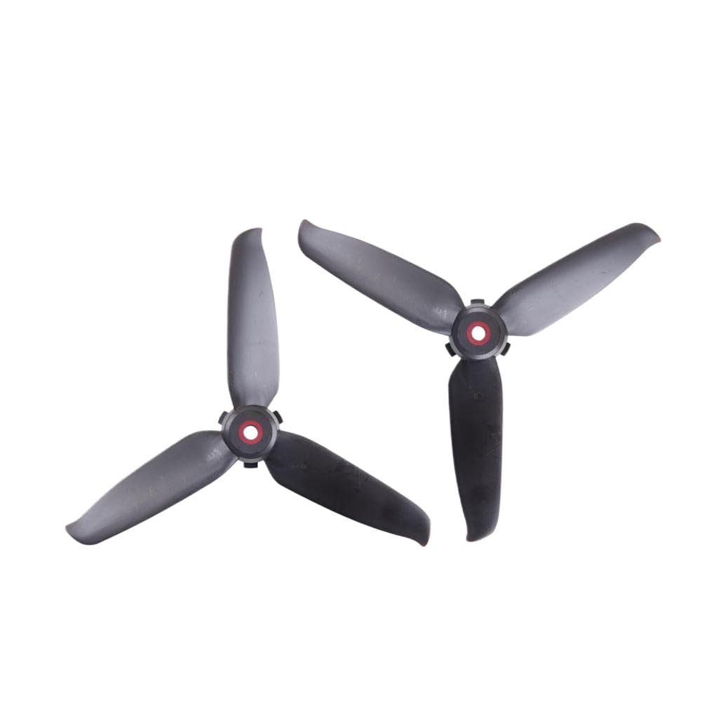 Hélices de Dron 5.3 Pulgadas Montaje 4mm CW CCW 4 Pares Compatible con FPV Freestyle RC Multirotor(black)