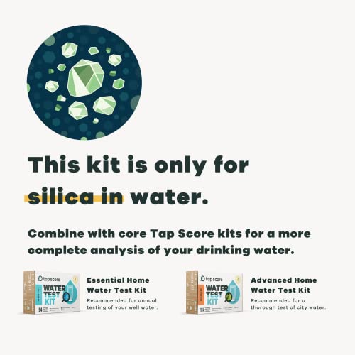 Image of Tap Score Silica in Water Test Kit | Well or City | Full Report | EPA Certified Drinking Water Labs | #1 Best Home Water Test 2021-24 NYT Wirecutter | 100% Unbiased