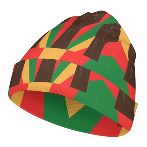 Black History Month 2023 Kids Beanie Hat for for Girls Boys Children Cap Winter Knitted Chemo Cancer Headwear Accessories Gifts Decoration