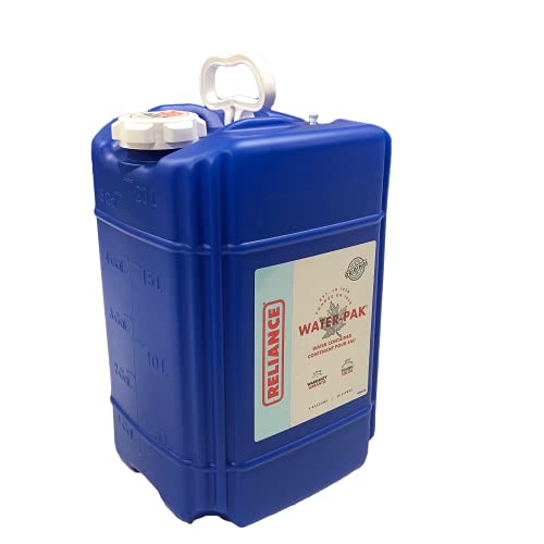 Reliance Water-Pak Water Container, 5-Gallon, Blue