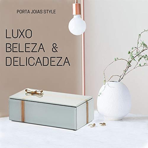 Porta Joias Style, Acrílico Store, Branco, Grande