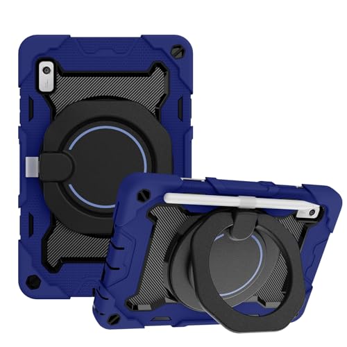 Coque Lenovo Tab M9 Bleue Antichoc avec Support Rotatif Intégré