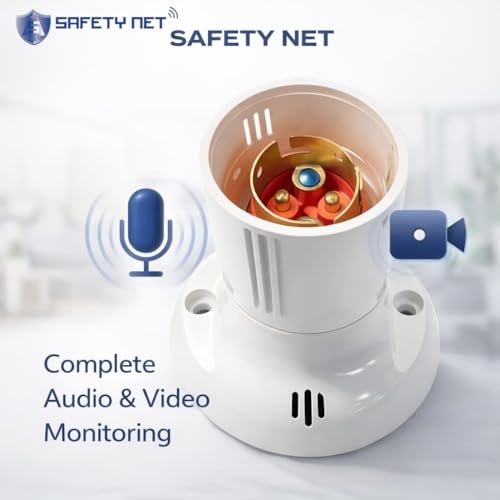Image of SAFETYNET WiFi Holder Camera 1080P HD | Live Viewing on Mobile & Laptop | 24 /7 Continuous Power | Audio Video Recording | 32GB Storage Support | Indoor Security Camera for Home & Shop