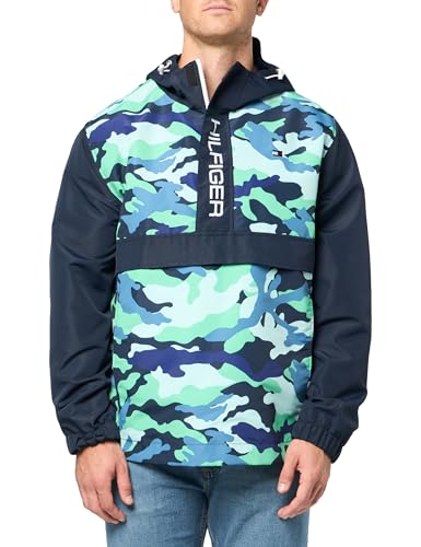 Image of Tommy Hilfiger Men's Retro Lightweight Taslan Popover Jacket