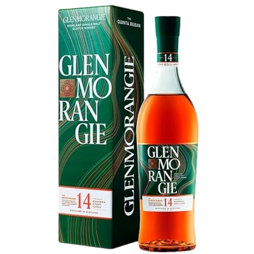 Glenmorangie – Whisky Single Malt The Quinta Ruban 14 Años | 70 cl | 46 % Vol. | Acabado Ruby Port Cask | Estuche Regalo | Complejidad Frutal y Cacao