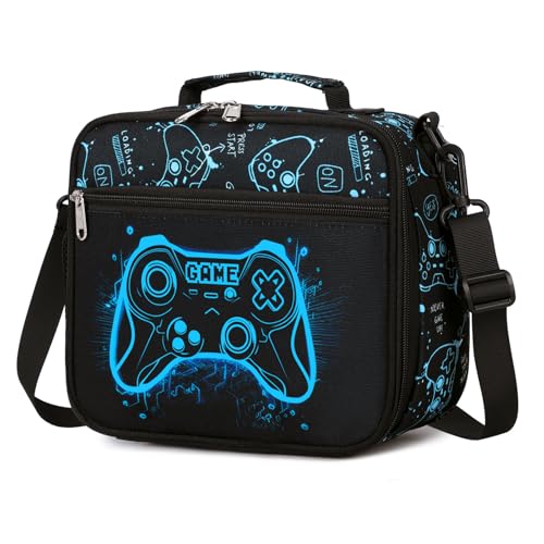 DIGOBAY Insulated Lunch Box for Kids Boys Cool Luminous Gamer Lunch Bag