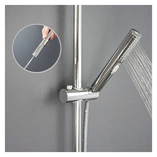 Support de douche laiton G1/2 fixation murale pommeau carré chrome poli