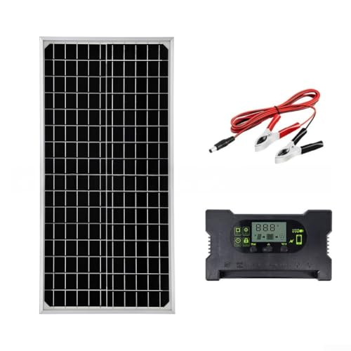 Kit de panel solar monocristalino portátil de 16 W para carga doméstica y fuente de alimentación al aire libre con controlador y salida CC