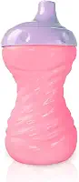 Copo Bico Resistente Taza com Boquilla Infantil Aprendizado 300ml - Adoleta Bebê (ROSA CONFETE)