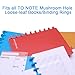 GELRHONR A5 Looseleaf Cover,T-Hole Looseleaf Notebook Cover 4 pcs