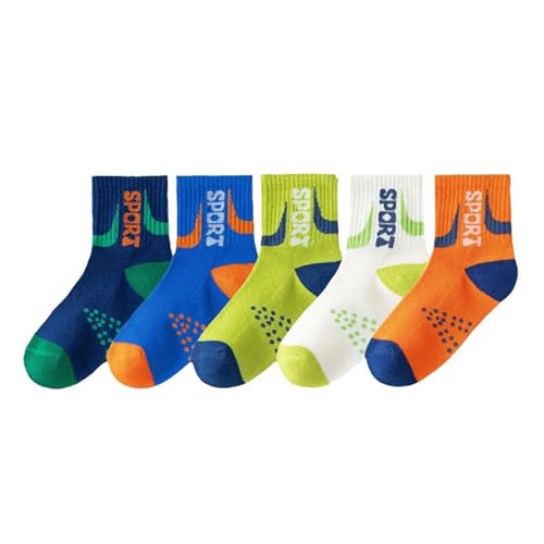 Calcetines infantiles para niños y niñas, cómodos, transpirables, para uso diario y ocio, con ajuste elástico para zapatos deportivos y sandalias, a, 6-8 años
