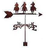 YDHNB Weather Vane Metal Weathervane with Anti-Rust Coating Practical Wind Vane Outdoor Roof Garden
