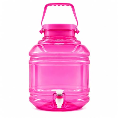 Image of PLAMO 10 Litre Water Dispenser Jar with Tap, BPA Free Plastic, Carry Handle, Leak-Proof, for Home, Office & Travel, Multicolor