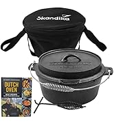 Skandika Dutch Oven Flame Master 5,1-13,8 L | Faitout Marmite en fonte avec couvercle, avec/sans ...