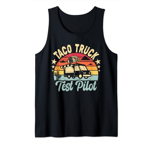 Taco Truck Test Pilot per buongustai con tacotruck vintage Canotta