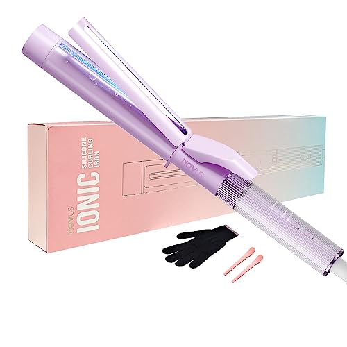 NOVUS 1.4 Inch Curling Wand, Professional Hot Tools Curling Iron, Negative Ions Hair Curler, Large Barrel Curling Iron, Dual Voltage Bionic Curling Iron, Curling Iron for Long Hair, Hair Curlers Iron -  NV550-36