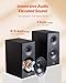 VEVOR Passive Bookshelf Speaker, 300W, Book Shelf Stereo Speakers with 6.5-Inch Woofer and 1-Inch Tweeter, Detachable Grille, 55Hz-20KHz Frequency Response, Wooden Enclosure, for Home Theater (1 Pair)
