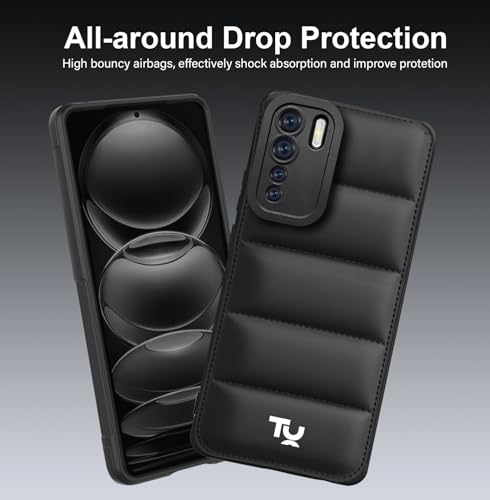 Image of TRUEUPGRADE Back Case Cover for Oppo F15 | Compatible for Oppo F15 Back Case Cover | Puff Case with Camera Protection |Black